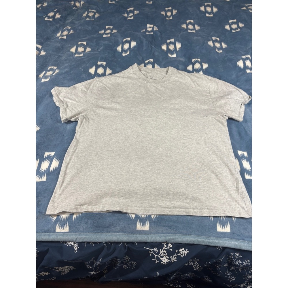 Abercrombie & Fitch Mens Easy Tee A&F Essentials Grey Short Sleeve Shirt Large